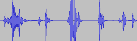 Waveform of recorded call